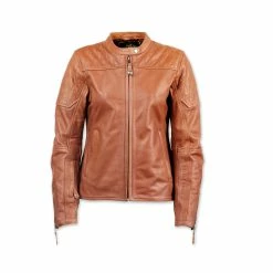 Roland Sands Design Women’s Trinity Brown Leather Jacket