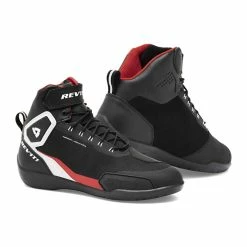 REV'IT! Men's Black/Neon Red G-Force H2O Shoes