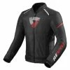 REV'IT! Men's Black/Neon Red Sprint H2O Jacket -Outlet Jackets Store 10022498 A V3
