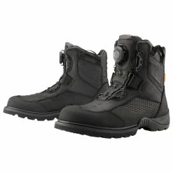 ICON Men's Black Stormhawk Waterproof Boots