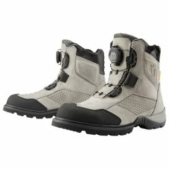 ICON Men's Gray Stormhawk Waterproof Boots