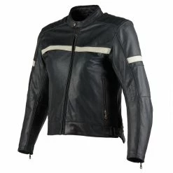Bilt Men's Black/Cream Alder 2 Leather Jacket