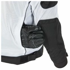 Bilt Men's White/Black Techno 2 Jacket -Outlet Jackets Store 10081452 C V6