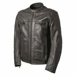 Roland Sands Design Men's Dark Brown Linden Seventy4 CE Leather Jacket