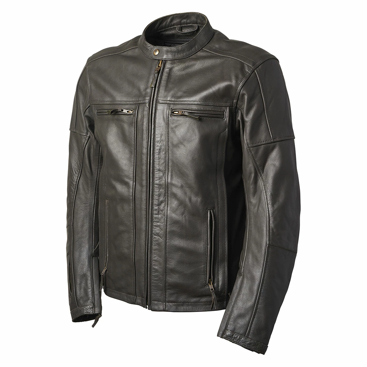 Roland Sands Design Men's Dark Brown Linden Seventy4 CE Leather Jacket 3 Roland Sands Design Men's Dark Brown Linden Seventy4 CE Leather Jacket