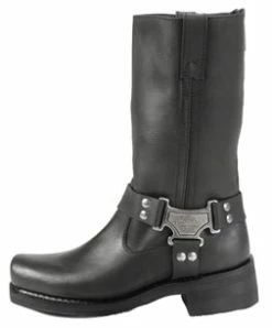Milwaukee Motorcycle Clothing Company Milwaukee Motorcycle Clothing Co. Men's Classic Harness Black Leather Boot