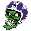 Lethal Threat Designs Lethal Threat Rude & Crude Zombie Helmet Mini Decal -Outlet Jackets Store 161 555 A V1