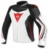 Dainese Men's Assen Perforated White/Black/Red Leather Jacket 1 Dainese Men's Assen Perforated White/Black/Red Leather Jacket -Outlet Jackets Store 166 1711 A V1