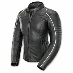 Joe Rocket Women's Lira Black/White Leather Jacket