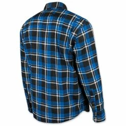 Speed And Strength Men's Black Nine Blue Flannel Moto Jacket -Outlet Jackets Store 166 9013 D V1