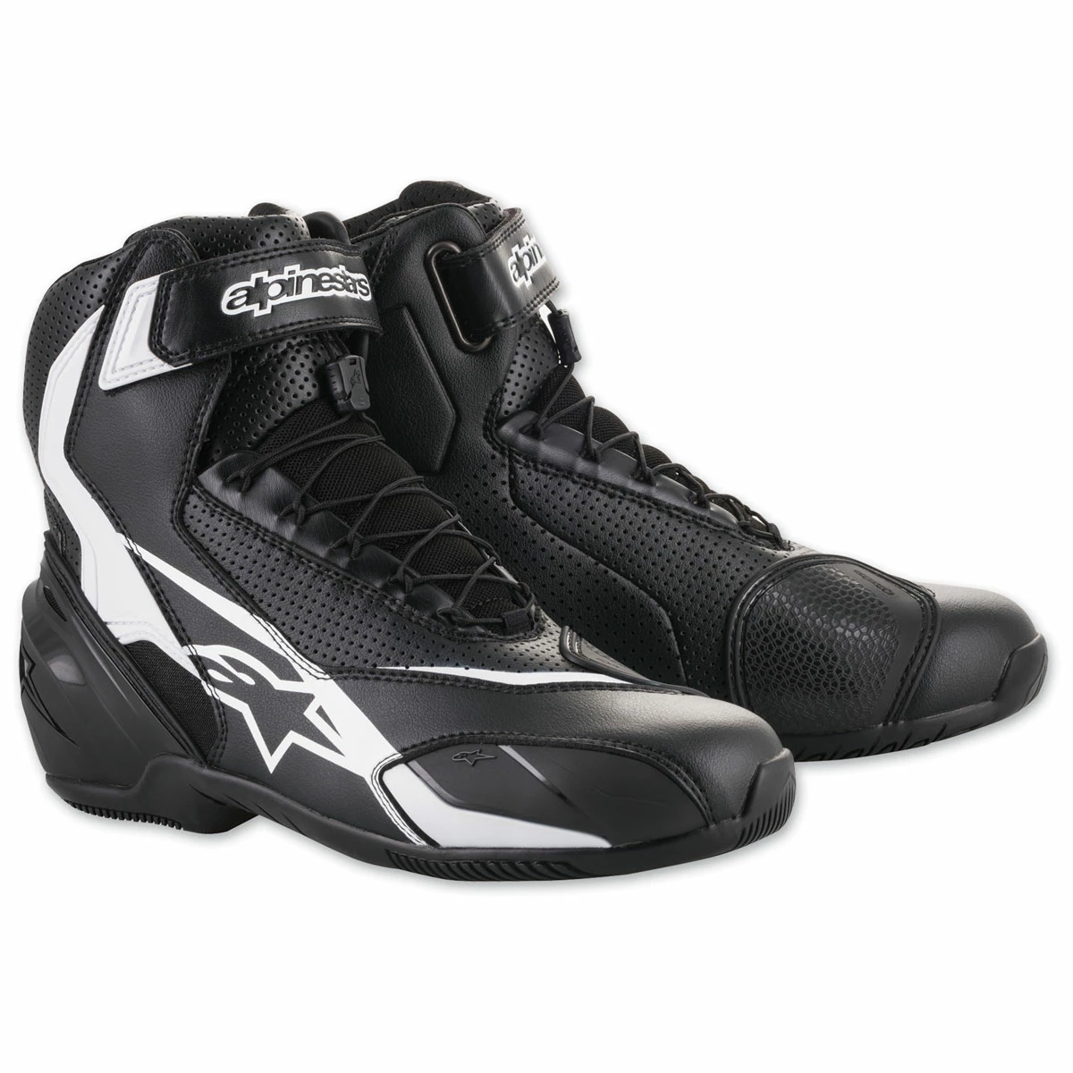 Alpinestars Men's SP-1 V2 Vented Black/White Boots 3 Alpinestars Men's SP-1 V2 Vented Black/White Boots