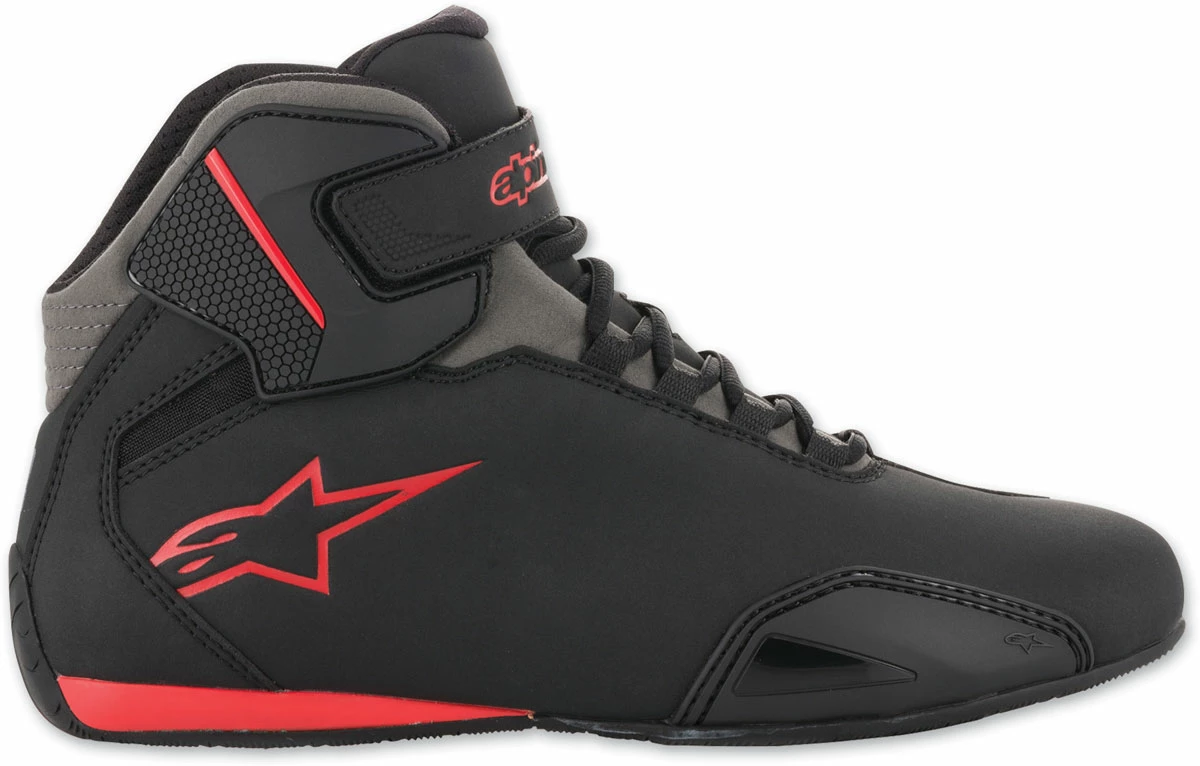 Alpinestars Men's Sektor Black/Gray/Red Shoes 4 Alpinestars Men's Sektor Black/Gray/Red Shoes - Image 2