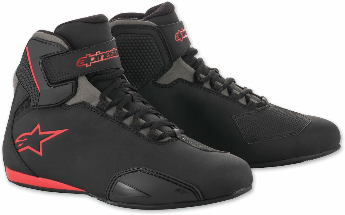 Alpinestars Men's Sektor Black/Gray/Red Shoes 3 Alpinestars Men's Sektor Black/Gray/Red Shoes