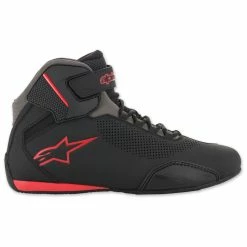 Alpinestars Men's Sektor Vented Black/Gray/Red Shoes -Outlet Jackets Store 167 0062 C V1
