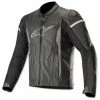 Alpinestars Men's Faster Airflow Black/Black Leather Jacket