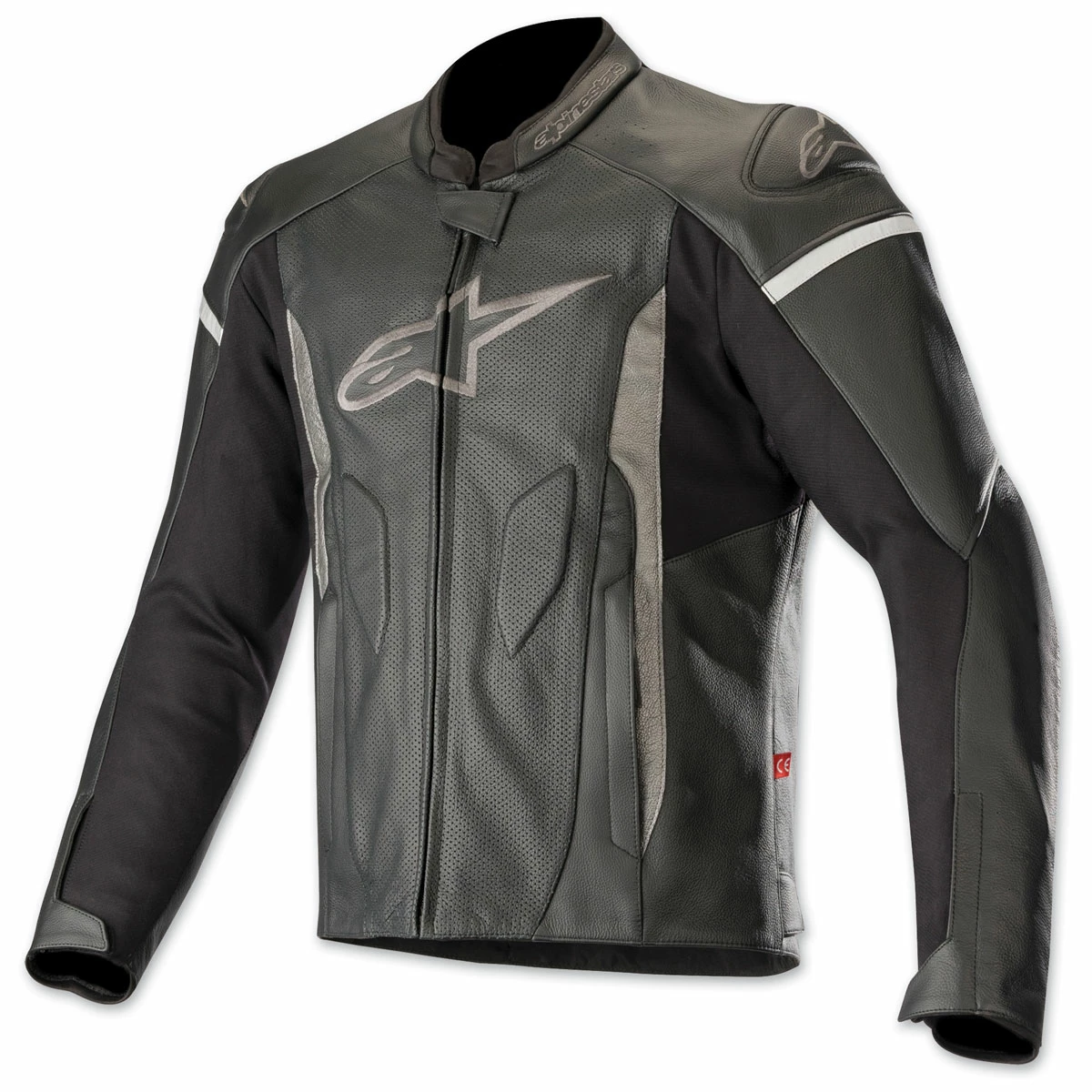 Alpinestars Men's Faster Airflow Black/Black Leather Jacket 3 Alpinestars Men's Faster Airflow Black/Black Leather Jacket