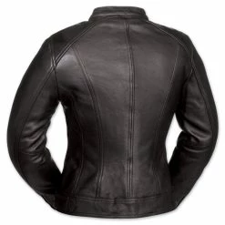 First Manufacturing Co. First Fashionista Ladies Black Leather Jacket -Outlet Jackets Store 175 615 B V1