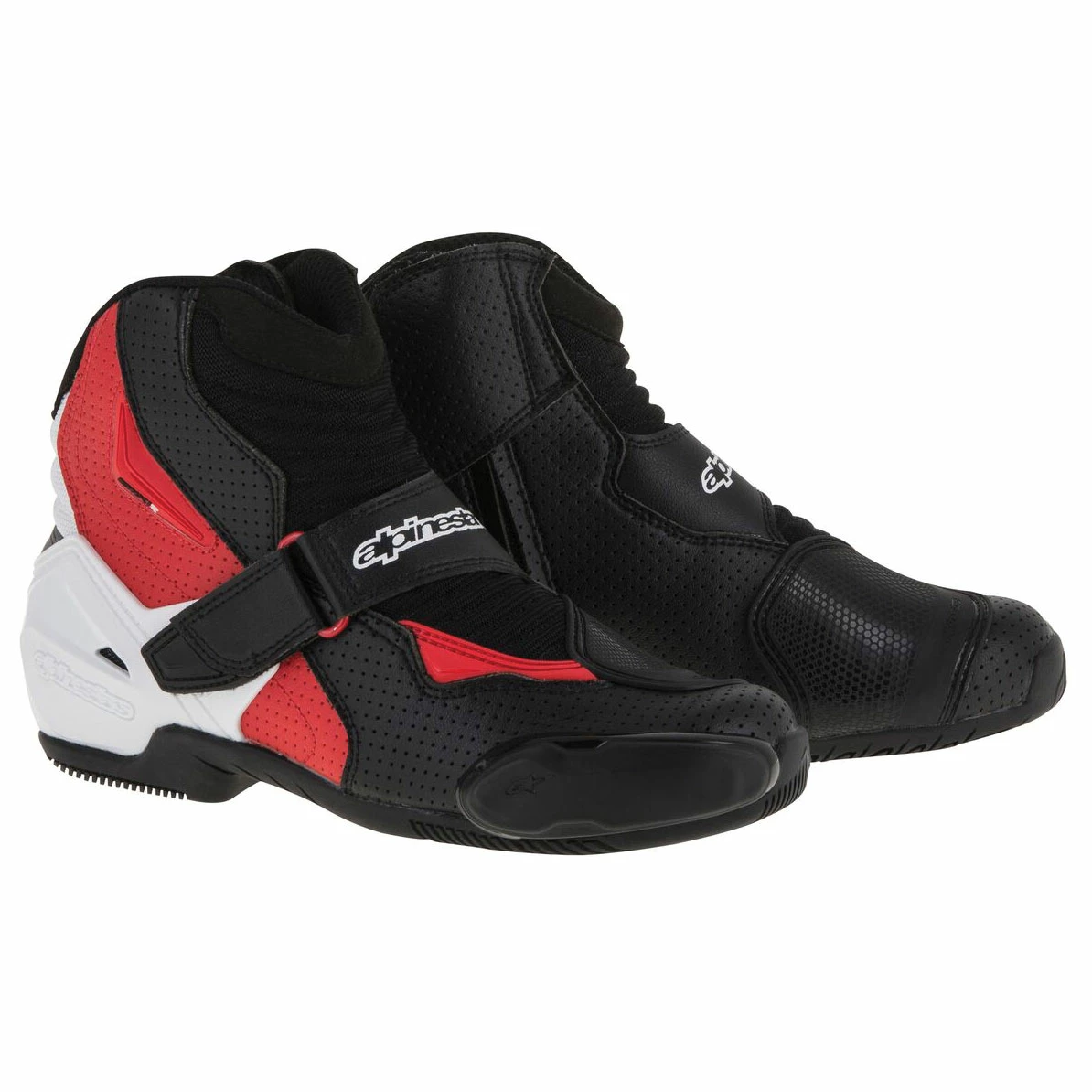 Alpinestars Men's SMX-1 R Vented Black/White/Red Boots 3 Alpinestars Men's SMX-1 R Vented Black/White/Red Boots