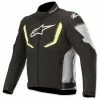 Alpinestars Men's T-GPR V2 Waterproof Black/White/Yellow Textile Jacket -Outlet Jackets Store 240 1602 A V1