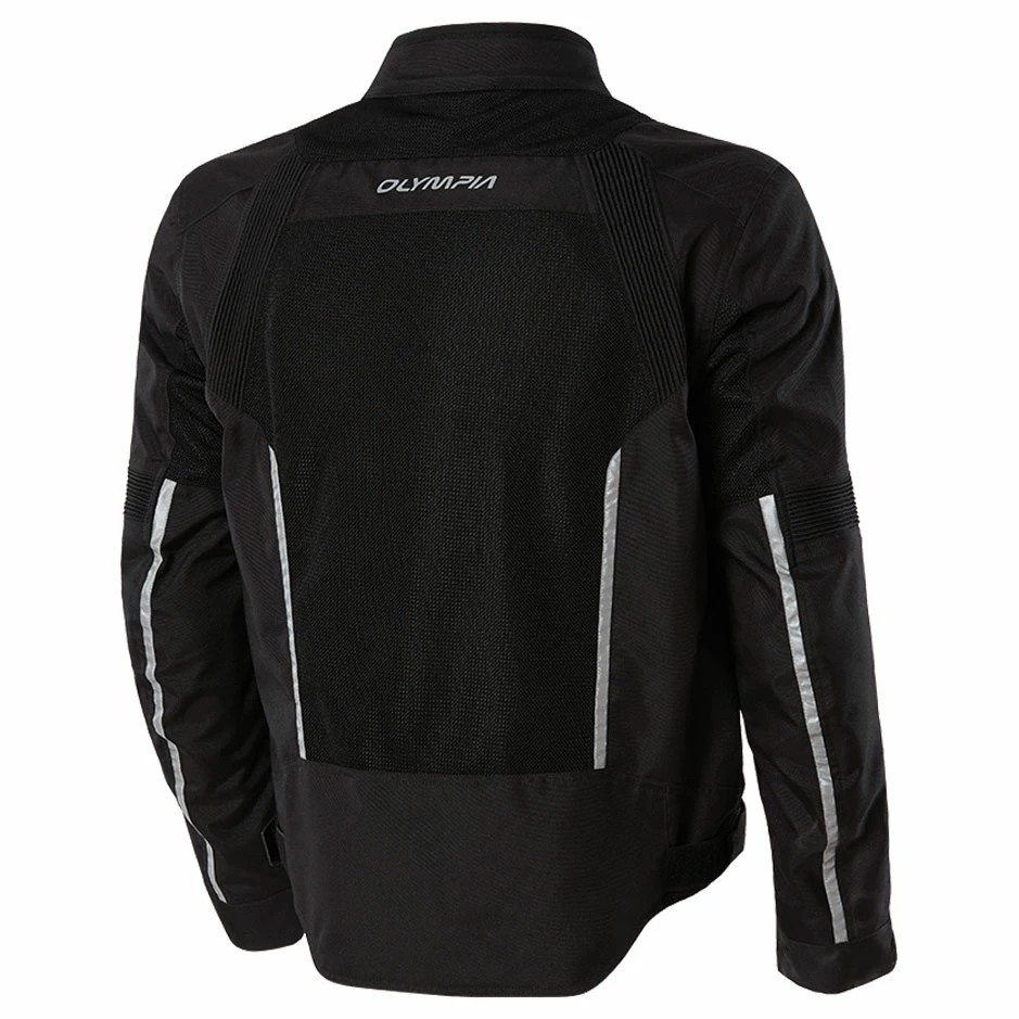 Olympia Moto Sports Men's Dallas Black Mesh Jacket 4 Olympia Moto Sports Men's Dallas Black Mesh Jacket - Image 2