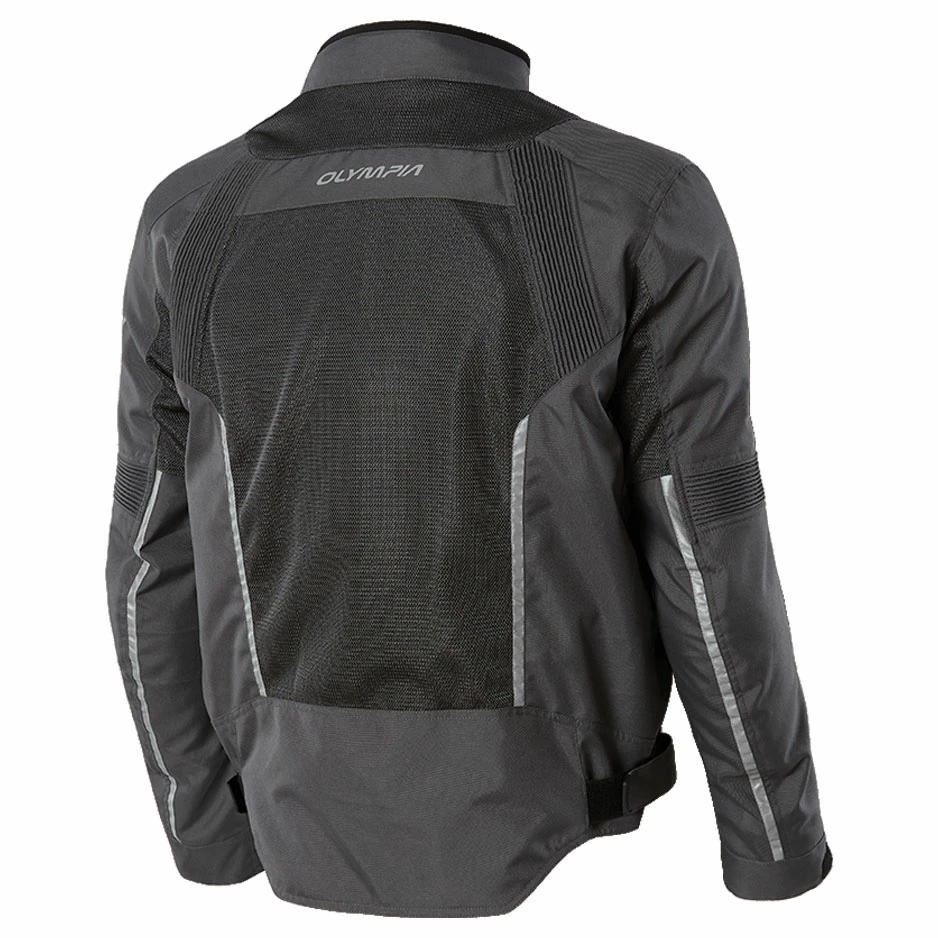 Olympia Moto Sports Men's Dallas Gray Mesh Jacket 4 Olympia Moto Sports Men's Dallas Gray Mesh Jacket - Image 2