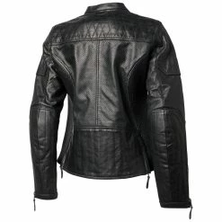 Roland Sands Design Women's Trinity Black Perforated Leather Jacket -Outlet Jackets Store 305 1655 C V1