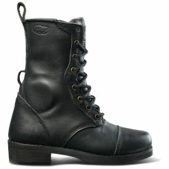 Roland Sands Design Women's Cajon Black Leather Boots -Outlet Jackets Store 305 1714 C V1
