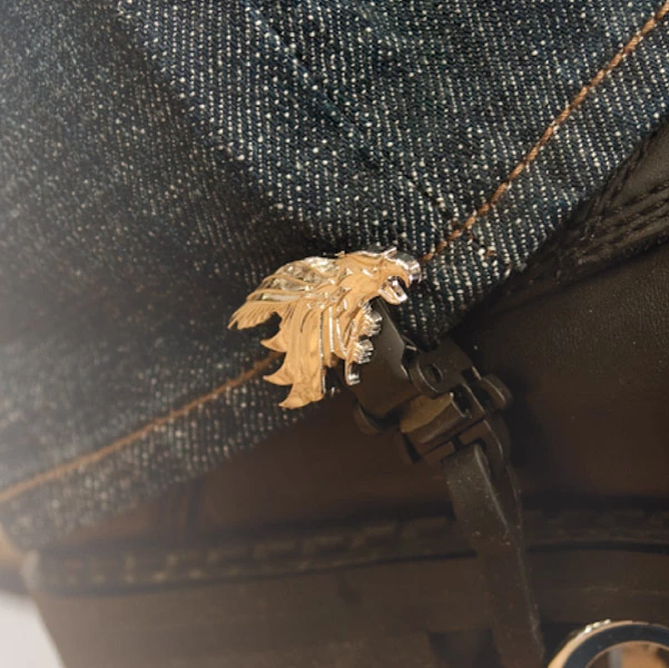 Biker Boot Straps Silver Eagle 6" Boot Straps 3 Biker Boot Straps Silver Eagle 6" Boot Straps