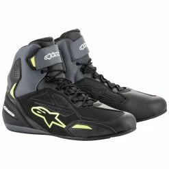 Alpinestars Men's Faster-3 Drystar Black/Gray/Yellow Shoes