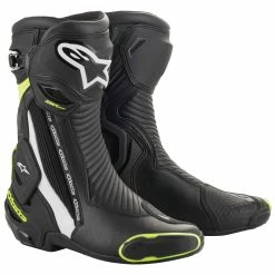 Alpinestars Men's SMX Plus V2 Black/White/Yellow Fluo Boots