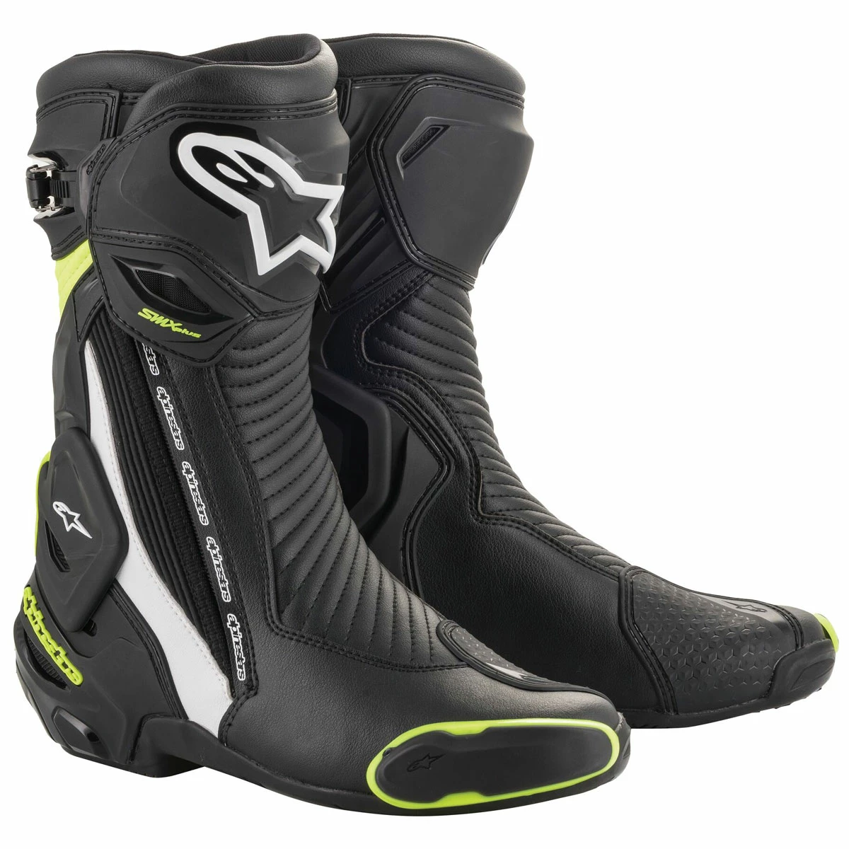 Alpinestars Men's SMX Plus V2 Black/White/Yellow Fluo Boots 3 Alpinestars Men's SMX Plus V2 Black/White/Yellow Fluo Boots
