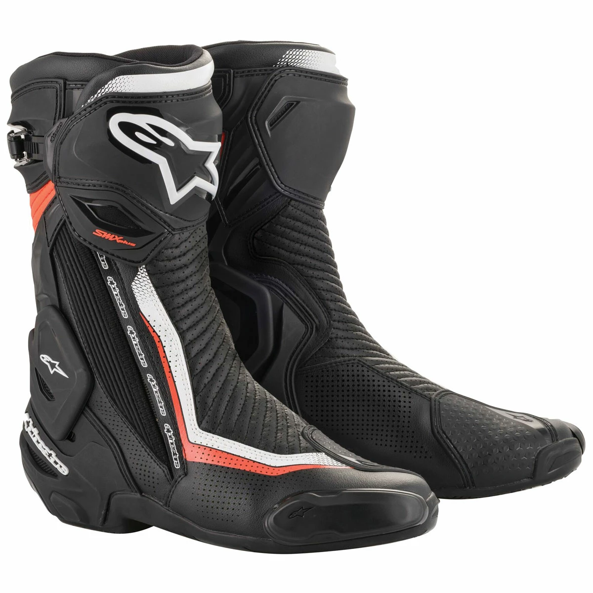 Alpinestars Men's SMX Plus V2 Vented Black/White/Red Boots 3 Alpinestars Men's SMX Plus V2 Vented Black/White/Red Boots