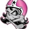 Lethal Threat Designs Lethal Threat Girl Skull Helmet Decal -Outlet Jackets Store 352 952 A V1