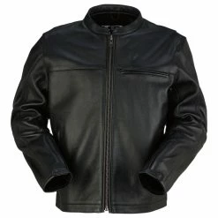 Z1R Men's Munition Black Leather Jacket