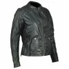 Vance Leathers Women's Lightweight Stitched Black Leather Jacket