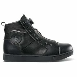 Roland Sands Design Apparel Men's Punk Race Black Leather Shoes -Outlet Jackets Store 420 0444 C V12