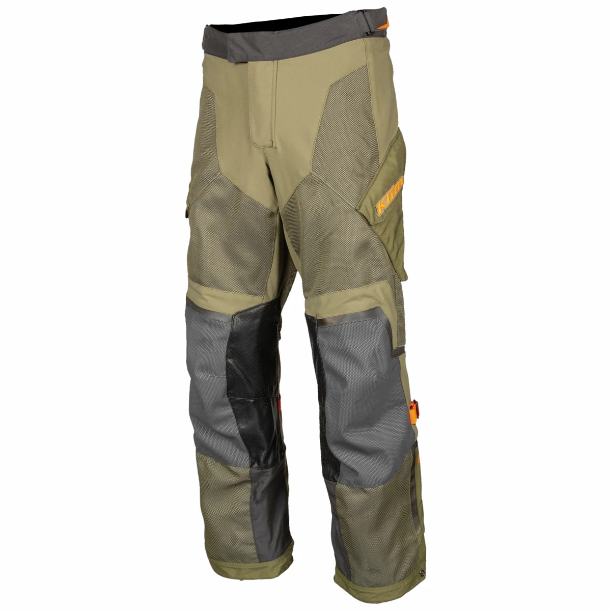 Klim Men's Baja S4 Sage/Strike Orange Mesh Pants 3 Klim Men's Baja S4 Sage/Strike Orange Mesh Pants
