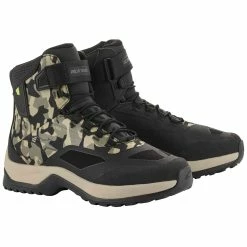 Alpinestars Men's CR-6 Drystar Brown Camo Riding Shoes