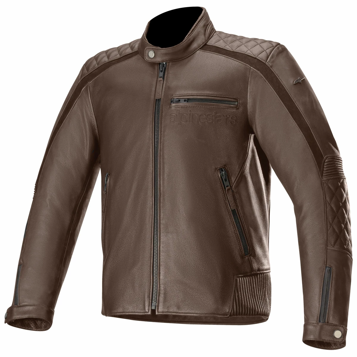 Alpinestars Men's Hoxton V2 Brown Leather Jacket 3 Alpinestars Men's Hoxton V2 Brown Leather Jacket