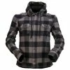 Z1R Women's Timberella Black/Gray Flannel Jacket