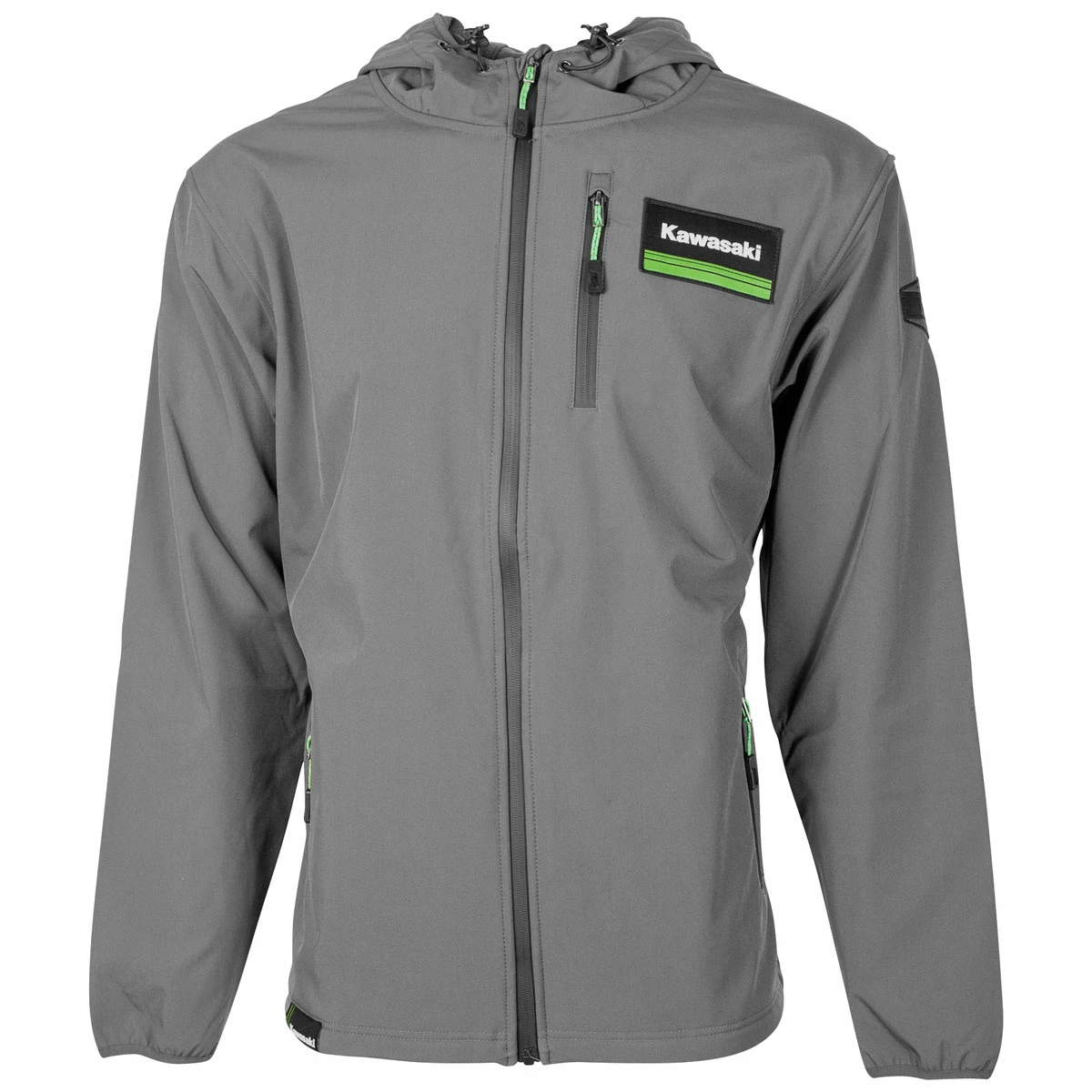 Factory Effex Men's Kawasaki Tech Charcoal Jacket 3 Factory Effex Men's Kawasaki Tech Charcoal Jacket