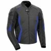 Joe Rocket Men's GPX Black/Blue Leather Jacket 2 Joe Rocket Men's GPX Black/Blue Leather Jacket -Outlet Jackets Store 440 2847 A V6