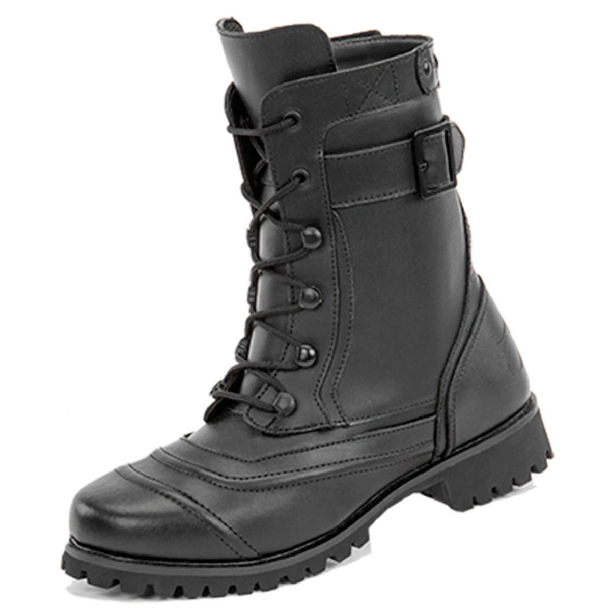 Joe Rocket Women's Combat Black Leather Boots 3 Joe Rocket Women's Combat Black Leather Boots
