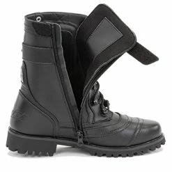Joe Rocket Women's Combat Black Leather Boots 10 Joe Rocket Women's Combat Black Leather Boots -Outlet Jackets Store 440 2981 D V6