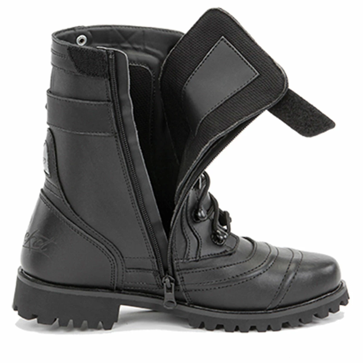 Joe Rocket Women's Combat Black Leather Boots 6 Joe Rocket Women's Combat Black Leather Boots - Image 4