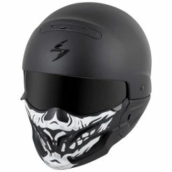 Scorpion EXO Covert Black/White Facemask -Outlet Jackets Store 510 0996 D V9