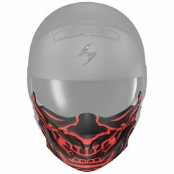 Scorpion EXO Covert Samurai Red Glow In The Dark Facemask -Outlet Jackets Store 510 1458 B V6