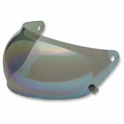 Biltwell Inc. Gringo S Mirrored Rainbow Bubble Faceshield