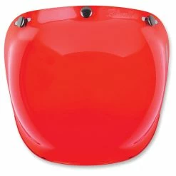 Biltwell Inc. 3-Snap Red Bubble Faceshield