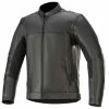 Alpinestars Men's Topanga Black Leather Jacket -Outlet Jackets Store 540 0702 A V3